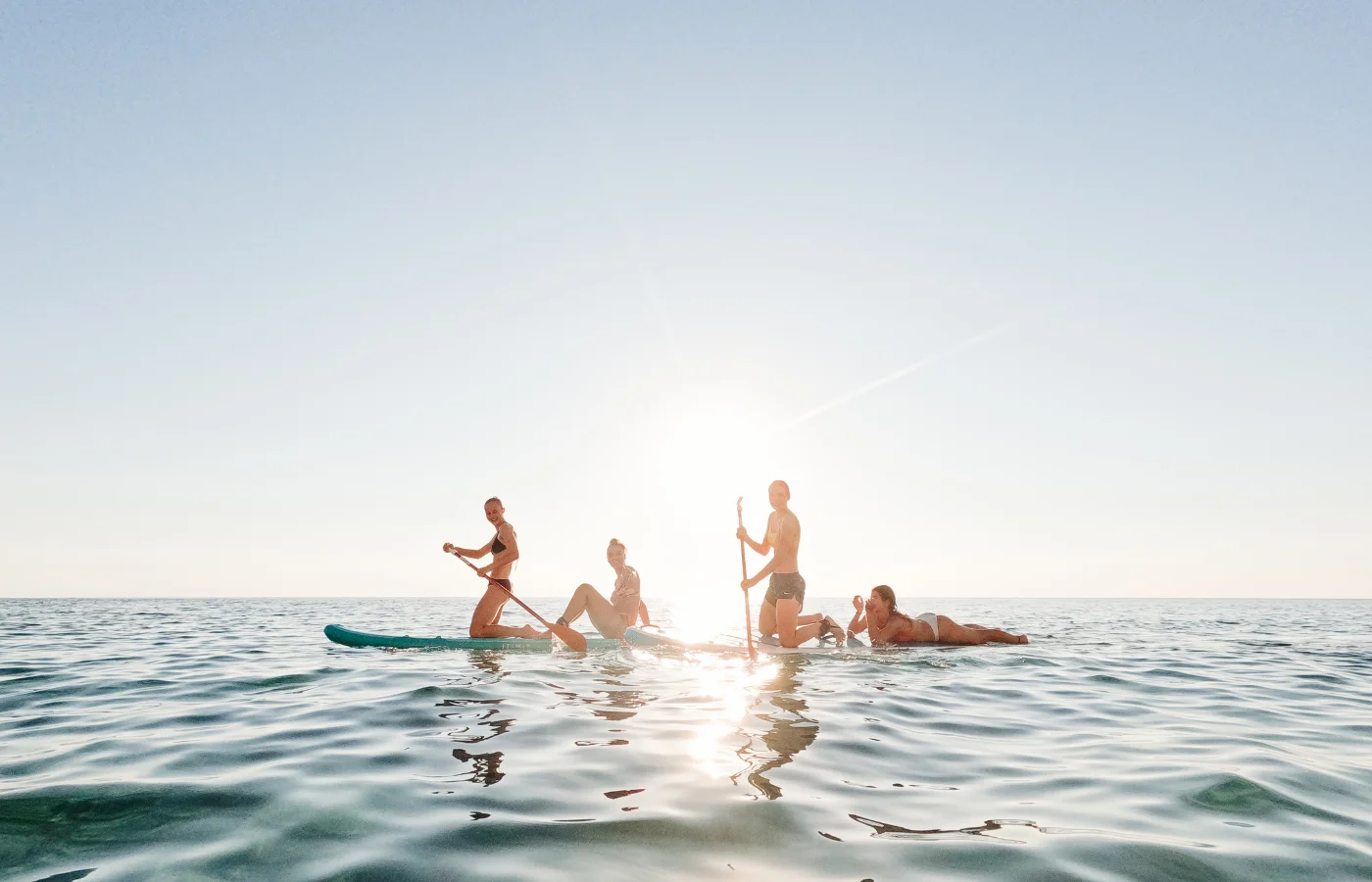 Sortie paddle en mangrove lors d'un EVJF en Guadeloupe